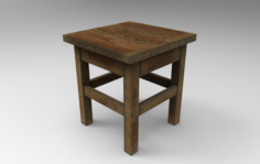 Wooden chair 3D Model
