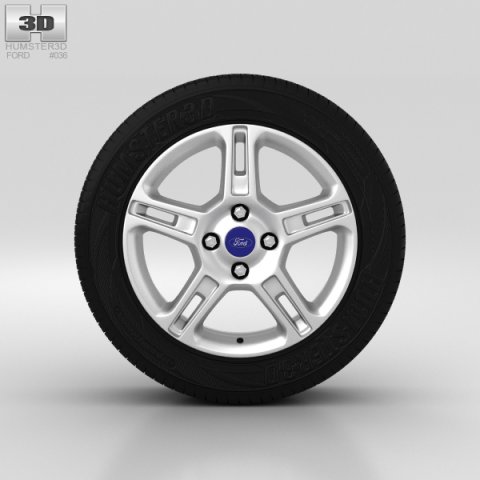 Ford Fiesta Wheel 16 inch 001 3D Model