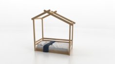 Bed House Free 3D Model