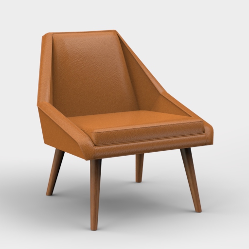 WE Parker Slipper Chair 3D Model