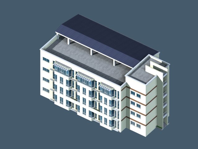 School building 026 3D Model