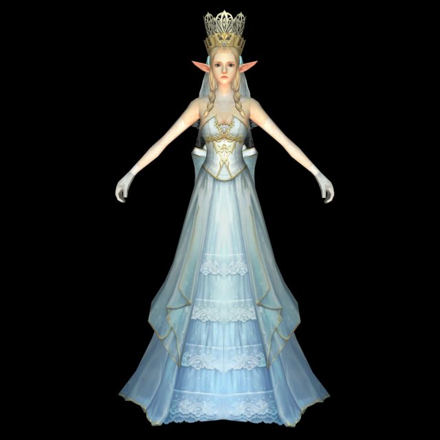 Beautiful Fairy Queen 3D Model