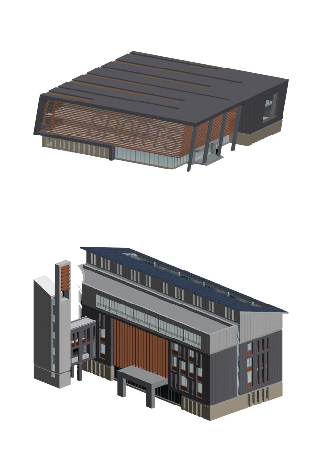 School building 134 3D Model
