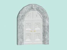 White door Free 3D Model
