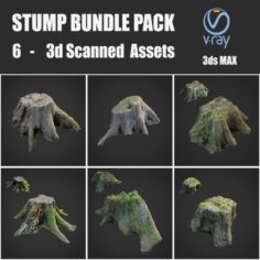 Stump bundle pack 3D Model
