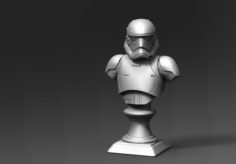 1stOrder StormTrooper Bust 3D Model