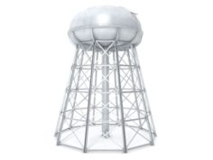Water Storage Tower 3D Model