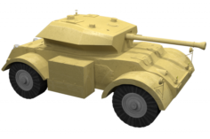 The armored car Staghound III 3D Model