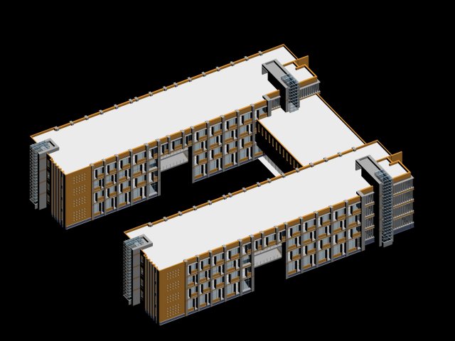 School building 138 3D Model