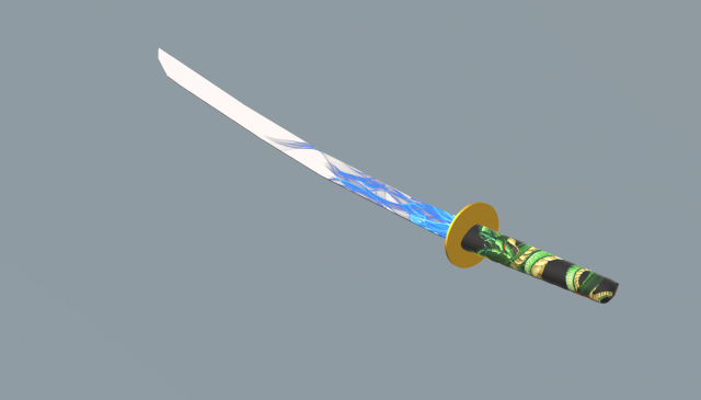 Katana DBZ Special Edition low poly 3D Model