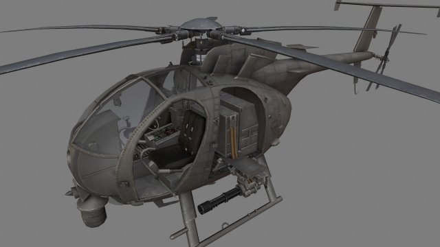 Boeing AH-6 3D Model