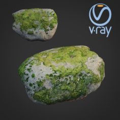 3d scanned nature stone 41 3D Model