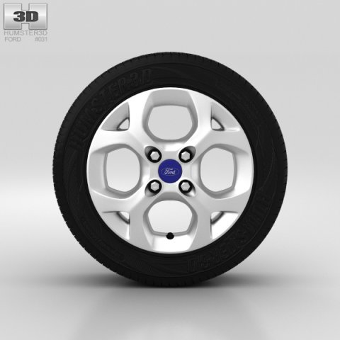 Ford Fiesta Wheel 15 inch 001 3D Model