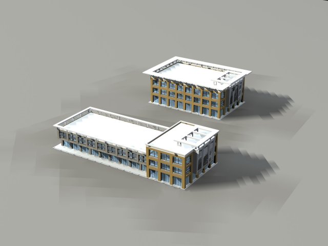 City planning fashionable Commercial Street office design – 64 3D Model