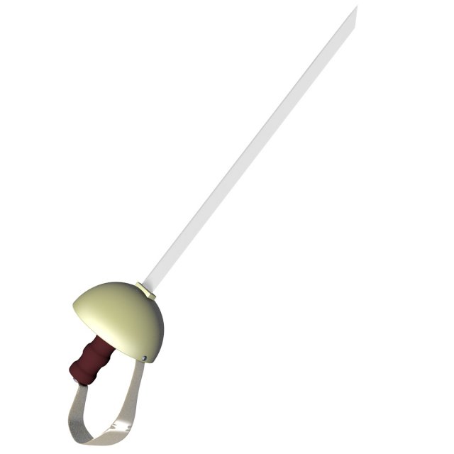 Knight Sword 3D Model