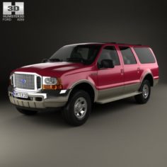 Ford Excursion 1999 3D Model