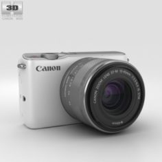 Canon EOS M10 White 3D Model