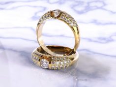 Diamond ring 3D Model