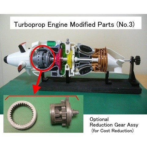 Turboprop Engine Modified Parts (No.3) 3D Print Model
