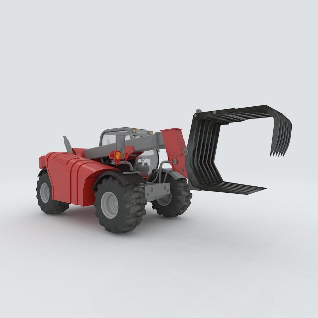 Vehicle caught Straw Machine 3D Model