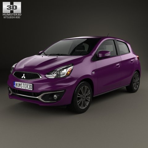 Mitsubishi Mirage GT 2017 3D Model