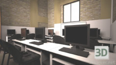 3D-Model 
computer room