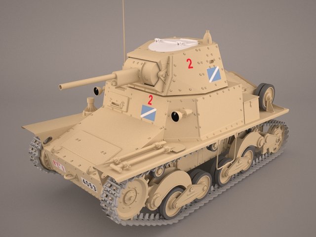 L6-40 Tank 3D Model