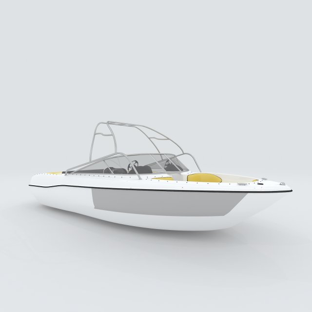 Vehicle Yacht 15503 3D Model