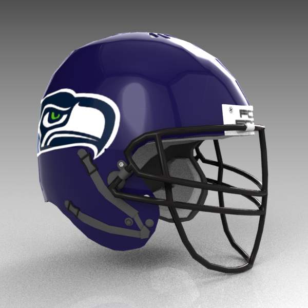Seahawks helmet 3D Model