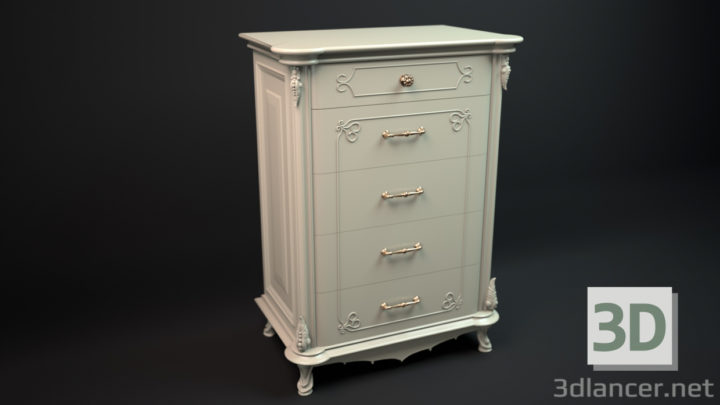 3D-Model 
Dresser in classical style