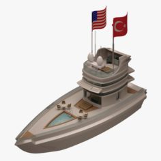 Yacht 02 3D Model