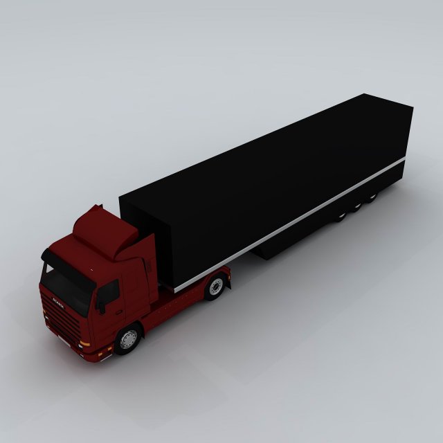 Transportation truck 35600 3D Model