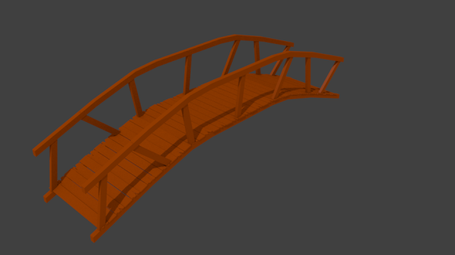 Bridge low poly 3D Model