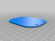 Cover Plate for Headphone Stand by Borchei 3D Print Model