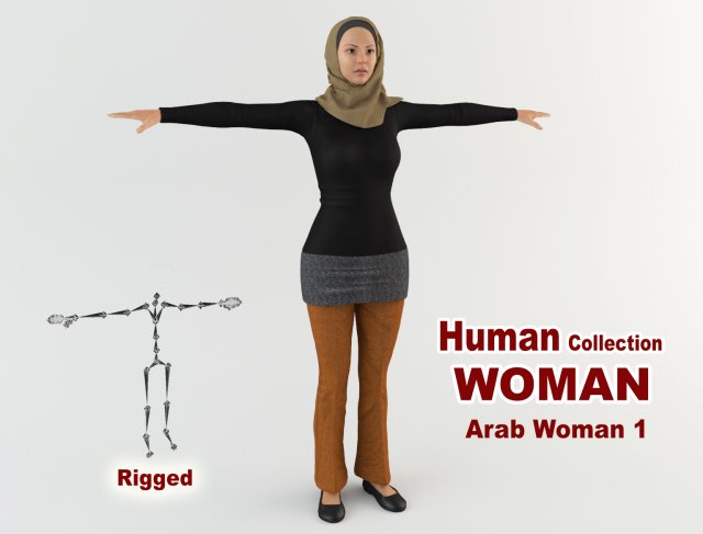 Arab Woman 1 3D Model