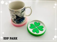 Lucky Clover Soap Box and Coaster 3D Print Model