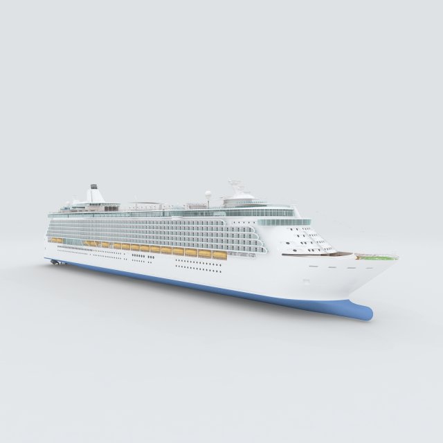 Vehicles – large passenger ship 03 3D Model