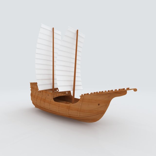 Vehicles – wooden sailboat 3D Model