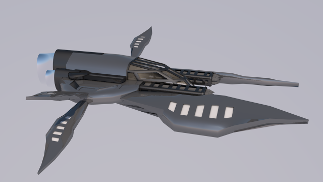 Space ship 3D Model