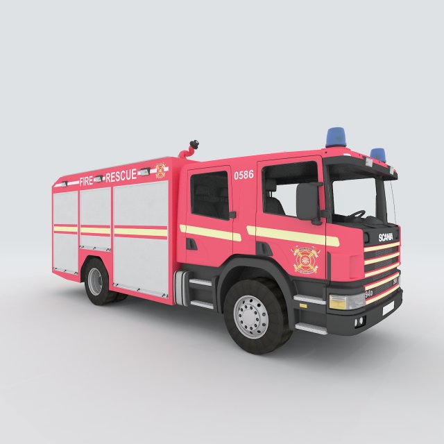 Vehicles – fire truck 3D Model