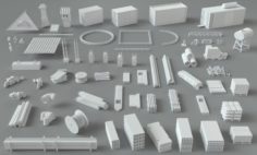 Construction Pack- 66 pieces 3D Model