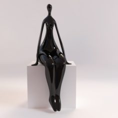 A statuette of a lady 2 3D Model