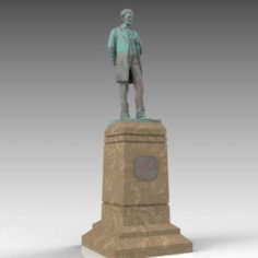 Abe Lincoln statue 3D Model