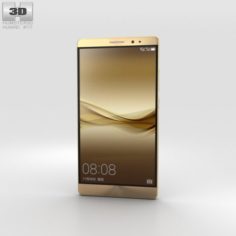 Huawei Mate 8 Champagne Gold 3D Model