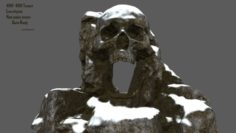 Snow skull cave 3D Model