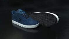 Realisitc DC Shoes Crisis – Blue 3D Model
