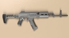 AK-15 concept desing HIGH poly 3D Model