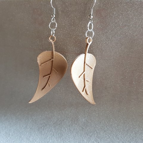 earring leaves 3D Print Model