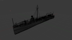 Mine boat 3D Model