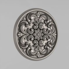 Carved rosettes decor 51 3D Model